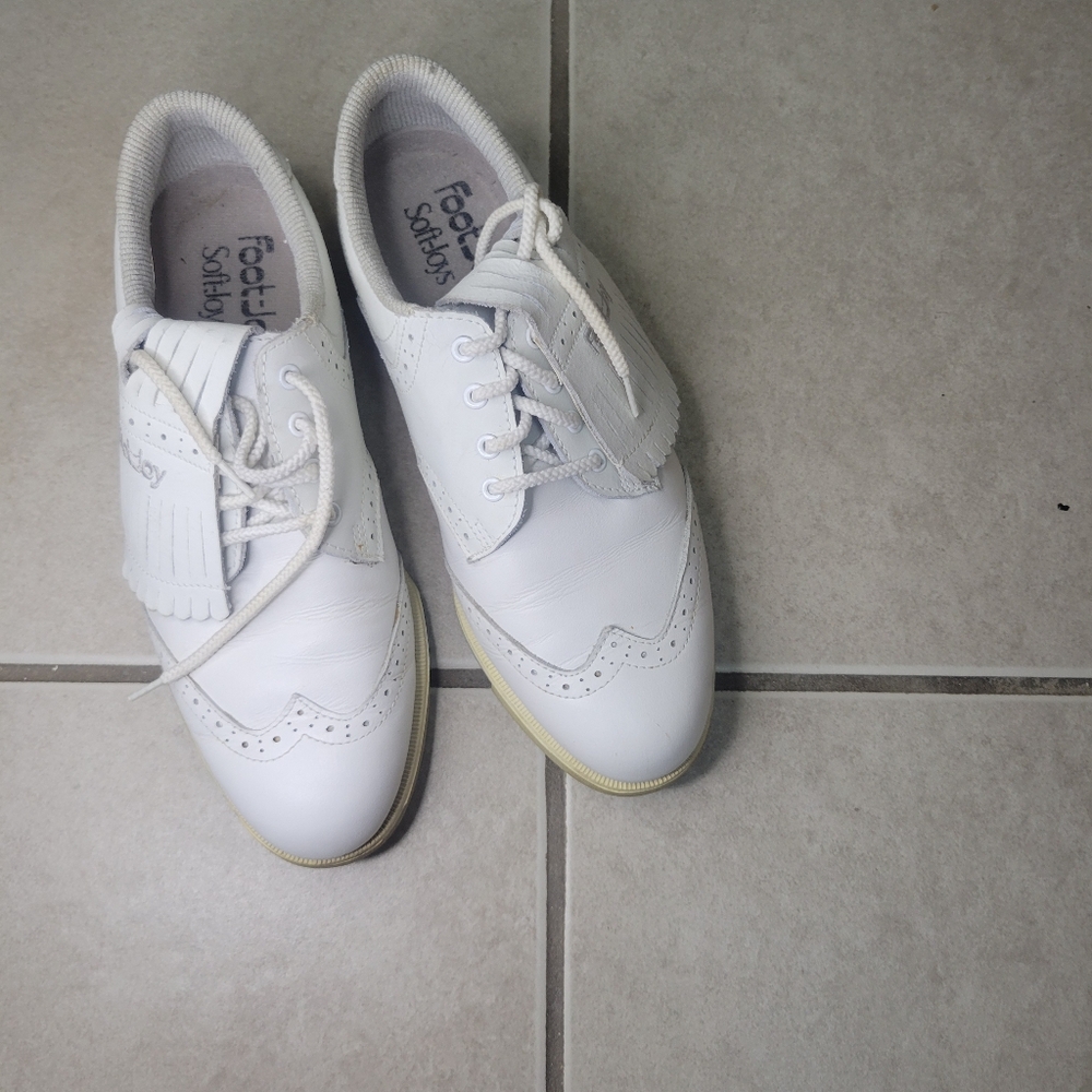 FootJoy White and Gray Golf Sneakers